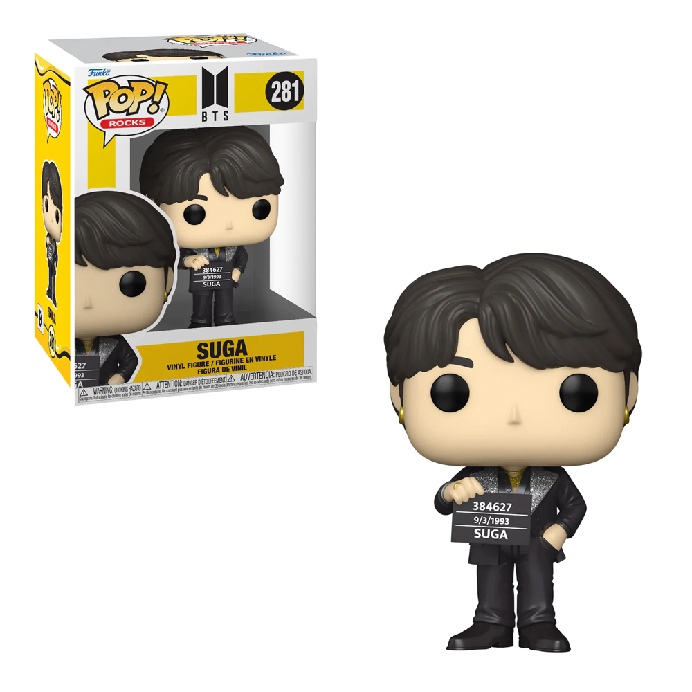 [PRE-ORDER] Funko POP! Rocks: BTS S3 - Suga Vinyl Figure #281 (ONLINE ORDER ONLY)