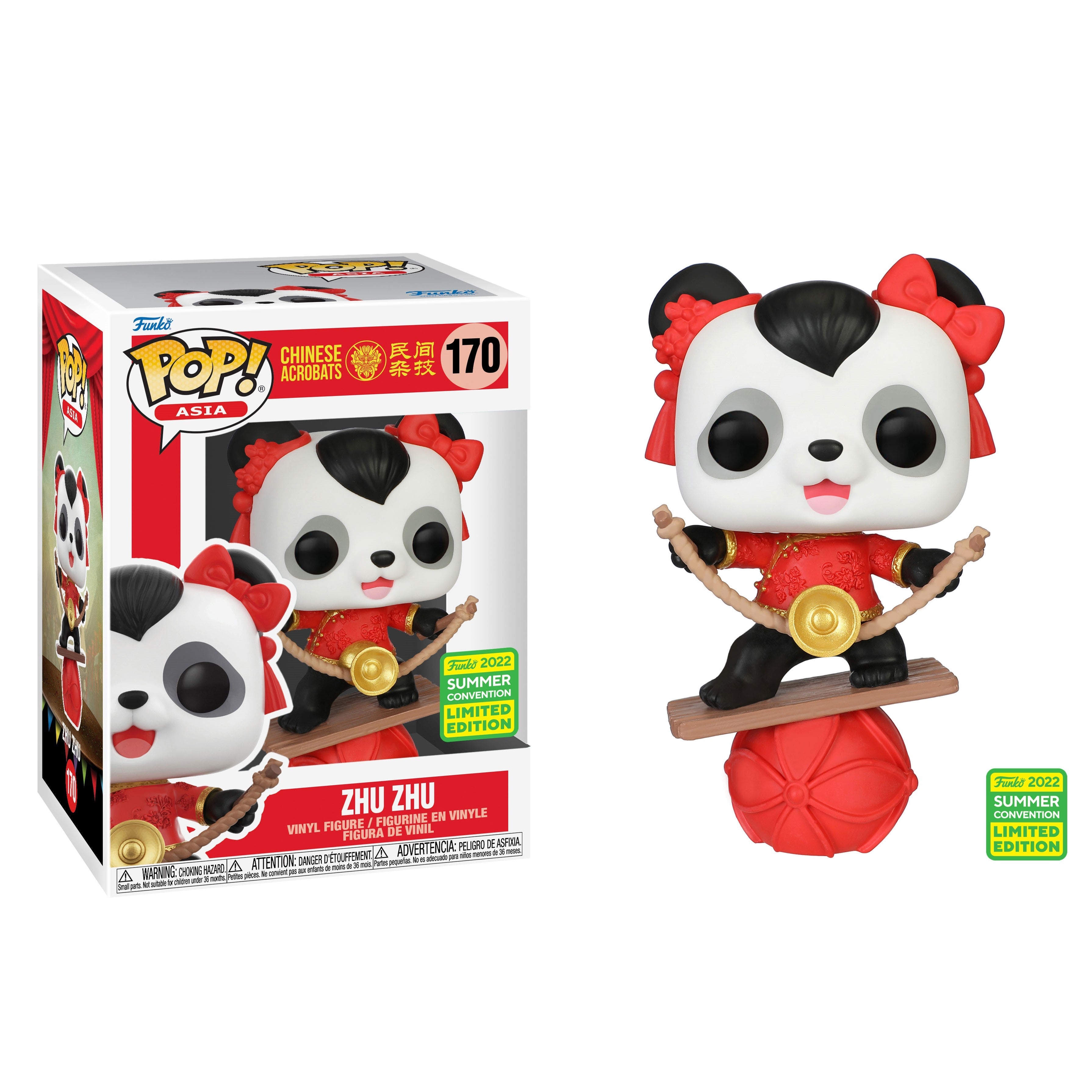 Funko POP! Chinese Acrobatics - Zhu Zhu Vinyl Figure #170 Summer Convention 2022 Exclusive (ONLINE ORDER ONLY)