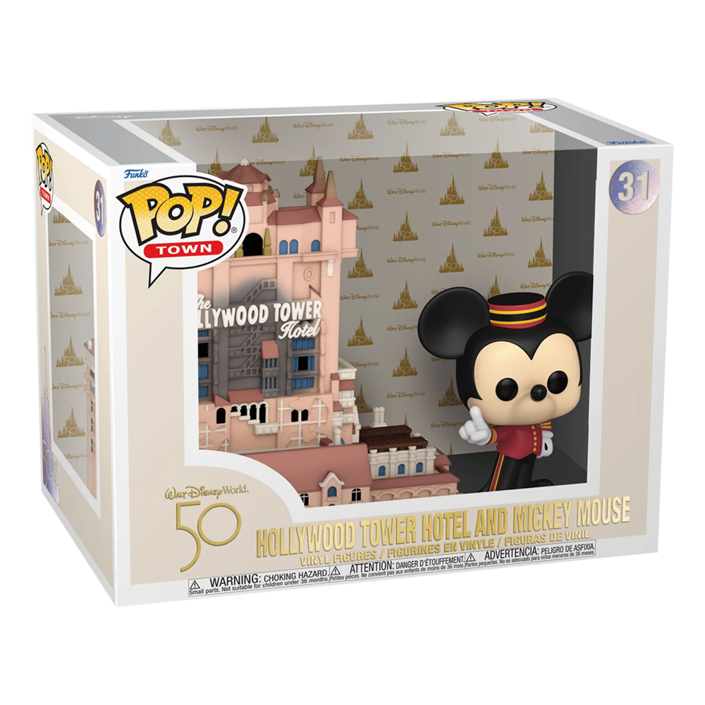 [PRE-ORDER] Funko POP! Town: Disney WDW 50th - The Hollywood Tower with Mickey #31 (ONLINE ORDER ONLY)