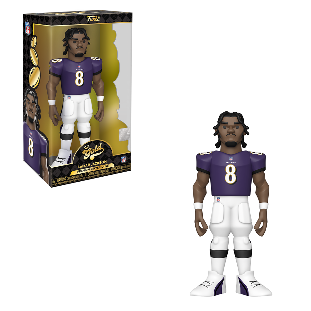 [PRE-ORDER] Funko Vinyl GOLD: NFL: Ravens - Lamar Jackson 12-Inch Vinyl Figure (ONLINE ORDER ONLY)