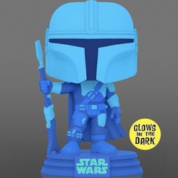 Funko POP! The Mandalorian - The Mandalorian Hologram (Glow in the Dark) Vinyl Figure #345 Entertainment Earth Exclusive (ONLINE ORDER ONLY)
