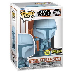 Funko POP! The Mandalorian - The Mandalorian Hologram (Glow in the Dark) Vinyl Figure #345 Entertainment Earth Exclusive (ONLINE ORDER ONLY)
