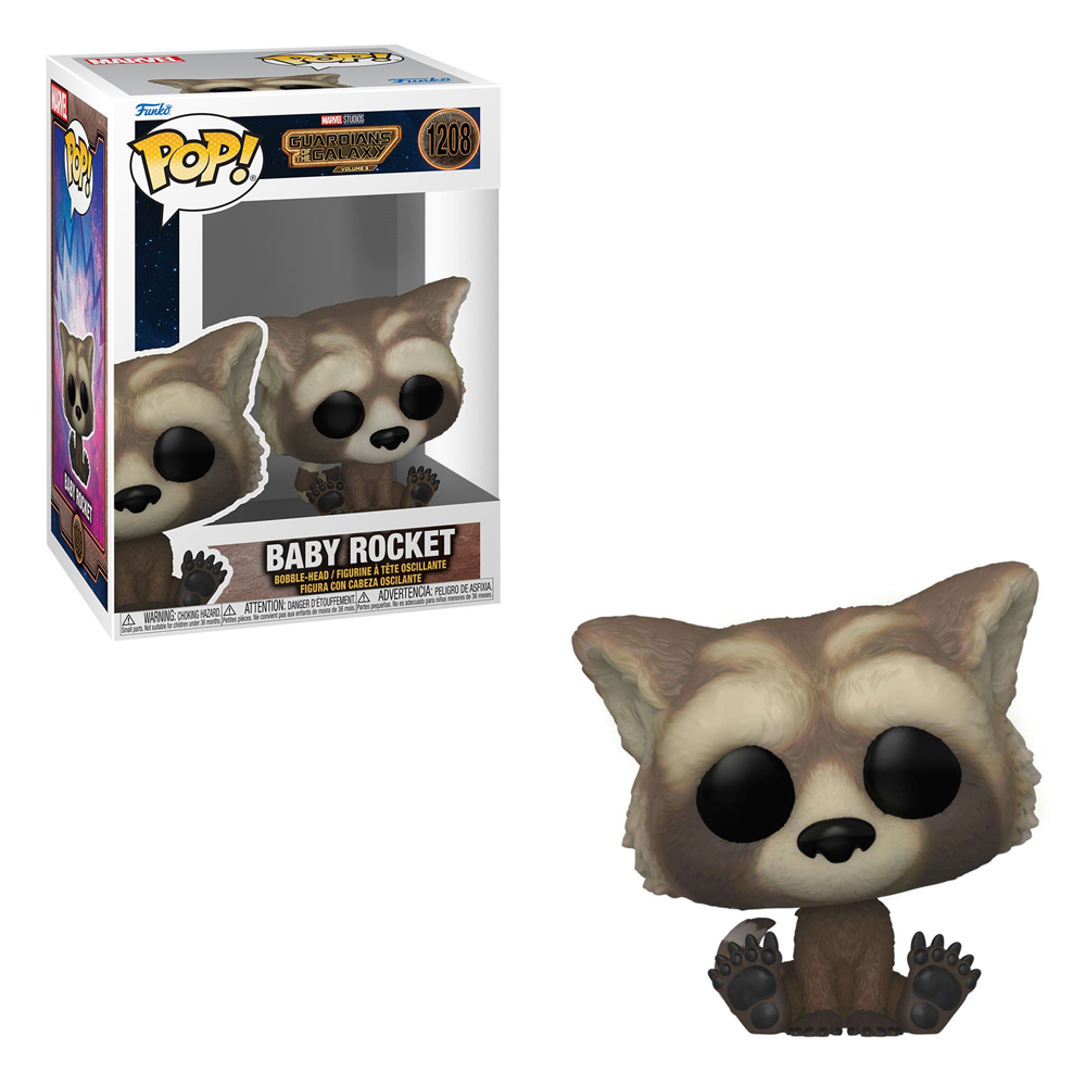 [PRE-ORDER] Funko POP! Marvel: Guardians of the Galaxy: Volume 3 - Baby Rocket Vinyl Figure #1208 (ONLINE ORDER ONLY)