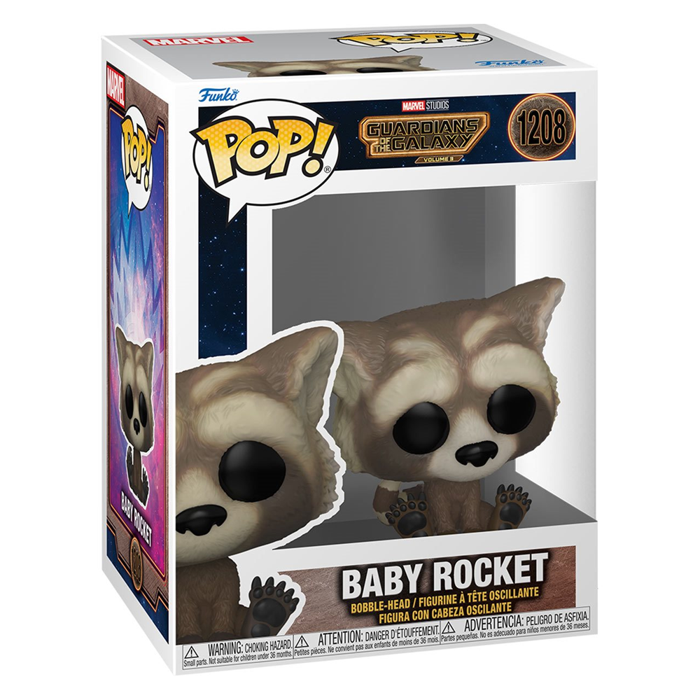 [PRE-ORDER] Funko POP! Marvel: Guardians of the Galaxy: Volume 3 - Baby Rocket Vinyl Figure #1208 (ONLINE ORDER ONLY)