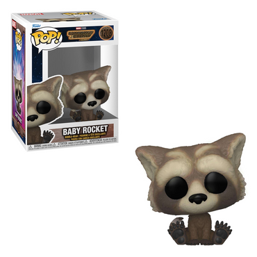 [PRE-ORDER] Funko POP! Marvel: Guardians of the Galaxy: Volume 3 - Baby Rocket Vinyl Figure #1208 (ONLINE ORDER ONLY)