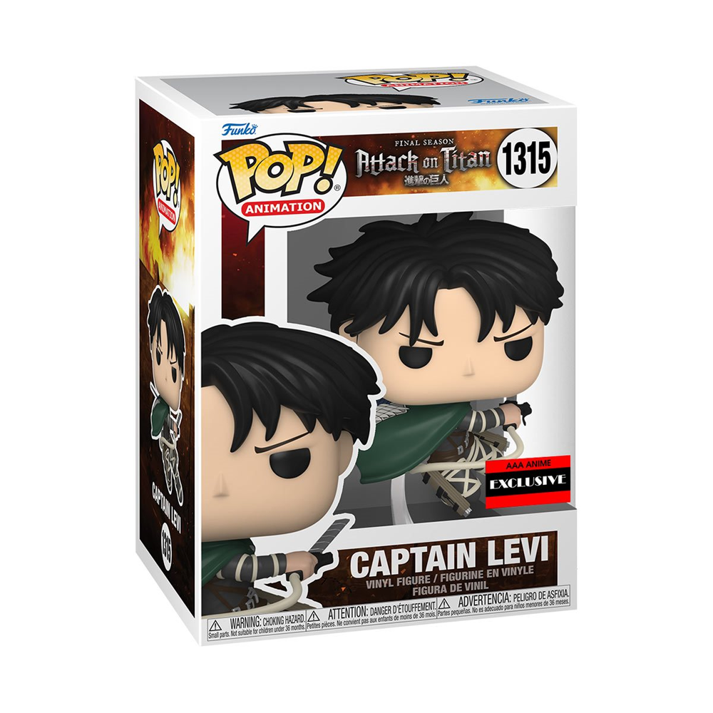 Funko POP! Attack on Titan - Captain Levi Ackerman Vinyl Figure #1315 AAA Anime Exclusive [READ DESCRIPTION] (ONLINE ORDER ONLY)