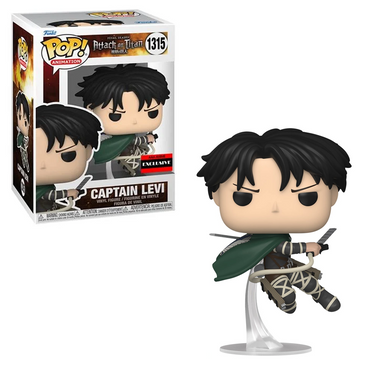 Funko POP! Attack on Titan - Captain Levi Ackerman Vinyl Figure #1315 AAA Anime Exclusive [READ DESCRIPTION] (ONLINE ORDER ONLY)
