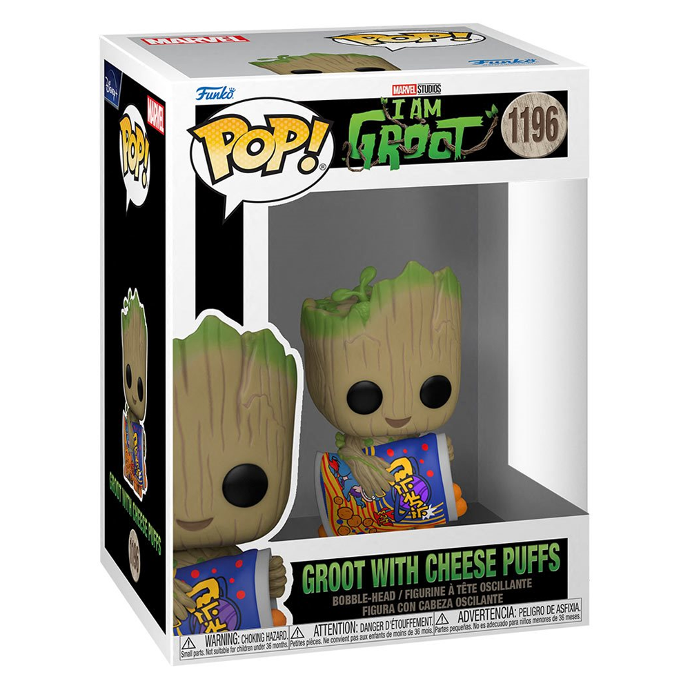 [PRE-ORDER] Funko POP! Marvel: I Am Groot - Groot with Cheese Puffs Vinyl Figure #1196 (ONLINE ORDER ONLY)
