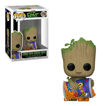 [PRE-ORDER] Funko POP! Marvel: I Am Groot - Groot with Cheese Puffs Vinyl Figure #1196 (ONLINE ORDER ONLY)
