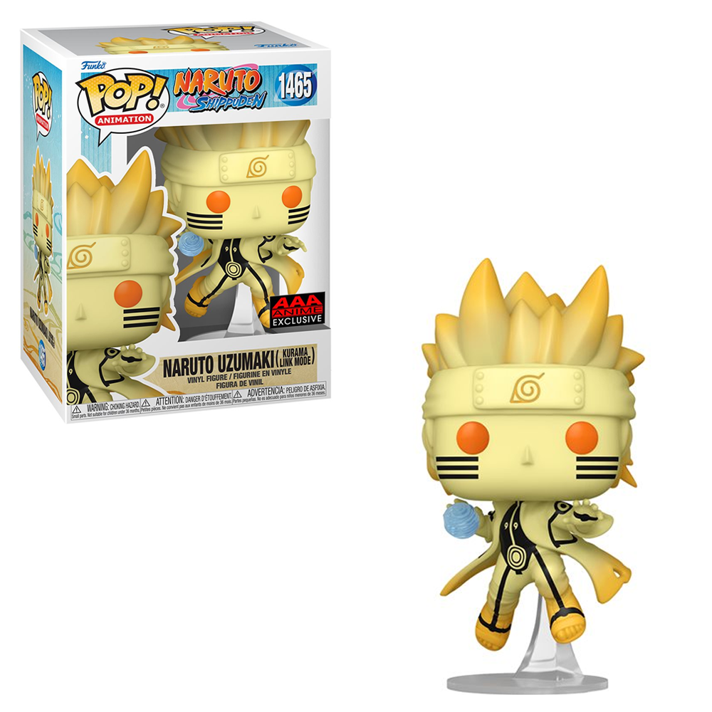 Funko POP! Naruto Shippuden - Naruto Uzumaki  (Kurama Link Mode) Vinyl Figure #1465 AAA Anime Exclusive (ONLINE ORDER ONLY)