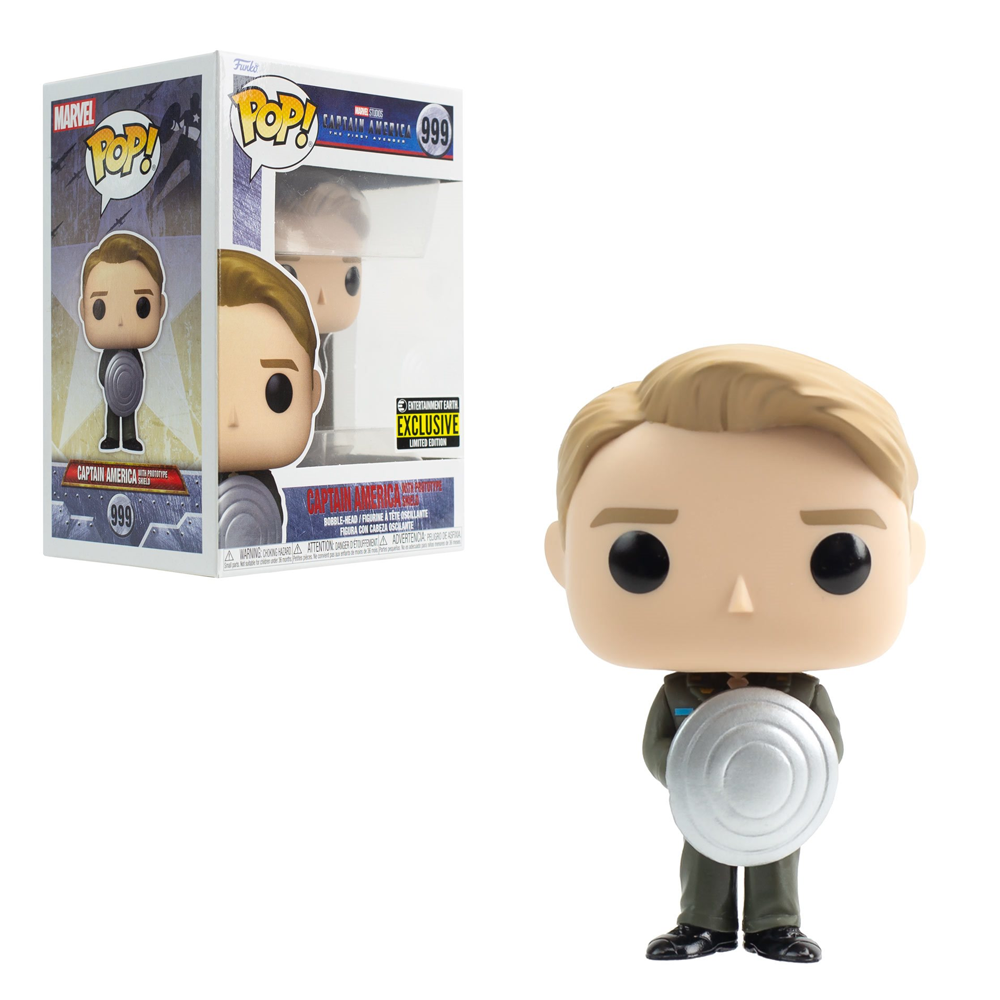Funko POP! Captain America: The First Avenger - Captain America with Prototype Shield Vinyl Figure #999 Entertainment Earth Exclusive (ONLINE ORDER ONLY)