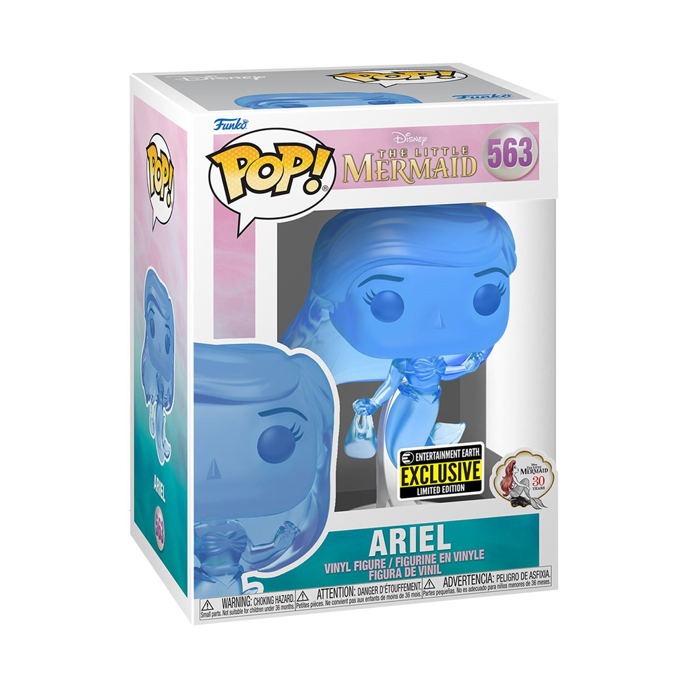 Funko POP! The Little Mermaid - Ariel (Blue Translucent) Vinyl Figure #563 Entertainment Earth Exclusive (ONLINE ORDER ONLY)