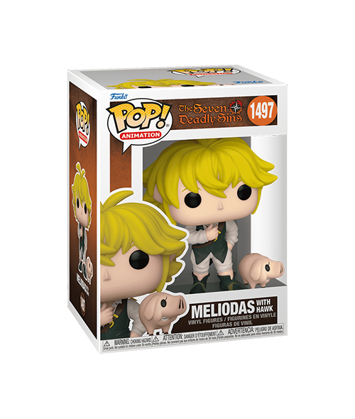 Funko POP! & Buddy: The Seven Deadly Sins - Meliodas with Hawk Vinyl Figure #1497 (ONLINE ORDER ONLY)