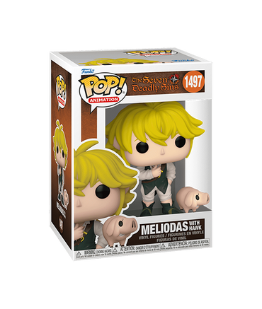 Funko POP! & Buddy: The Seven Deadly Sins - Meliodas with Hawk Vinyl Figure #1497 (ONLINE ORDER ONLY)