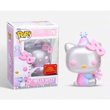Funko POP! Sanrio: Hello Kitty 50th Anniversary - Hello Kitty with Party Hat Vinyl Figure #78 Asia Pacific Exclusive (ONLINE ORDER ONLY)