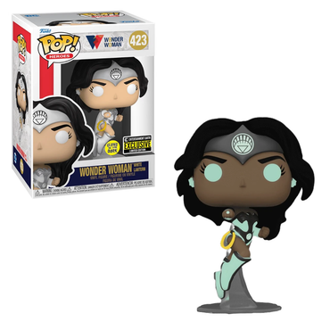 Funko POP! Wonder Woman 80th - Wonder Woman (White Lantern) Glow in the Dark Vinyl Figure #423 Entertainment Earth Exclusive (ONLINE ORDER ONLY)