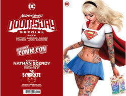 [Signed by Nathan Szerdy] [FOIL] ACTION COMICS PRESENTS DOOMSDAY SPECIAL #1 (ONE SHOT) NATHAN SZERDY (616) EXCLUSIVE TATTOO FOIL NYCC VIRGIN VAR [IN STOCK] (ONLINE ORDER ONLY)