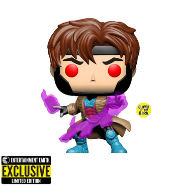 Funko POP! X-Men Classic - Gambit Glow-in-the Dark Vinyl Figure Entertainment Earth Exclusive [READ DESCRIPTION] (ONLINE ORDER ONLY)