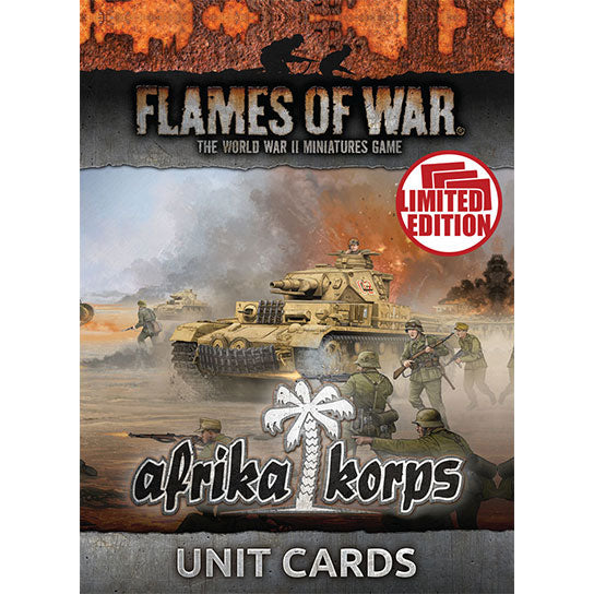 Flames of War: German Afrika Korps Unit Cards (ONLINE ORDER ONLY)