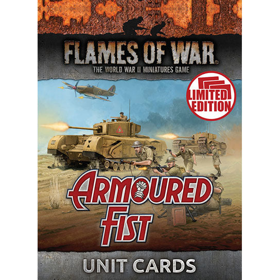 Flames of War: British Armoured Fist Unit Cards (Mid War) (ONLINE ORDER ONLY)