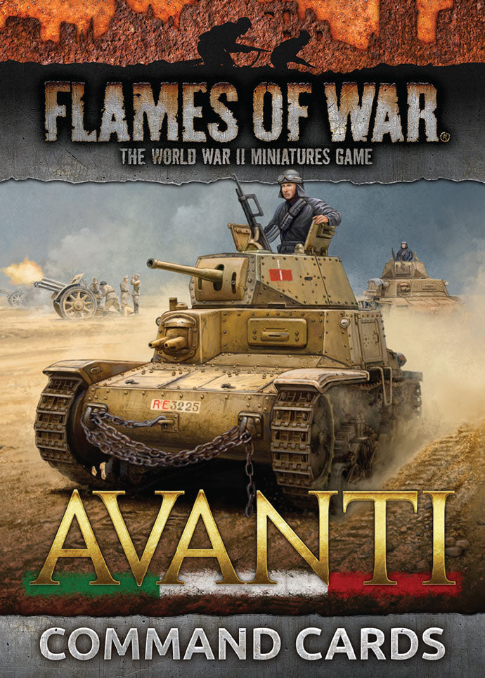 Flames of War: Italian Avanti Command Cards (Mid War) (ONLINE ORDER ONLY)