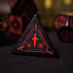 Pre-Order || Fabled Mark Obsidian Stone Dice Set