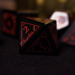 Pre-Order || Fabled Mark Obsidian Stone Dice Set