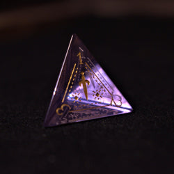 Pre-Order || Fabled Mark Purple Glass Dice Set