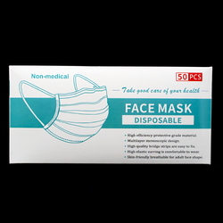 Non-Medical 3-Layers Disposable Face Mask - Pack of 50 (ONLINE ORDER ONLY)