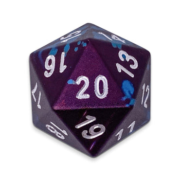 Single Wondrous Dice® Countdown D20 in Faerie Dragon by  6063 Aircraft Grade Aluminum (ONLINE ORDER ONLY)