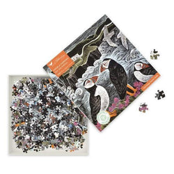 Fair Isle Puffins by Angela Harding 1000 Piece Jigsaw Puzzle Flame Tree