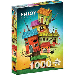 Fairy Tale Houses 1000 Piece Jigsaw Puzzle Enjoy (ONLINE ORDER ONLY)