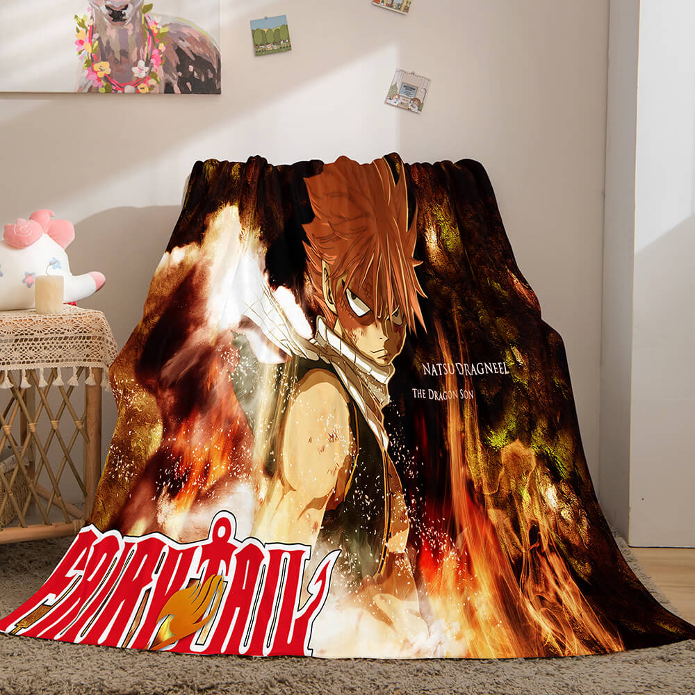 Fairy Tail Flannel Caroset Throw Cosplay Blanket (Online Order Only)