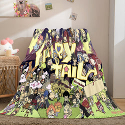 Fairy Tail Flannel Caroset Throw Cosplay Blanket (Online Order Only)