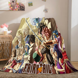 Fairy Tail Flannel Caroset Throw Cosplay Blanket (Online Order Only)