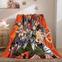 Fairy Tail Flannel Caroset Throw Cosplay Blanket (Online Order Only)