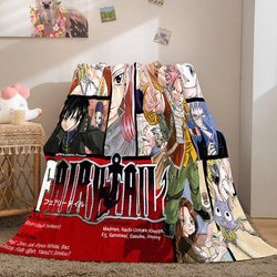 Fairy Tail Flannel Caroset Throw Cosplay Blanket (Online Order Only)