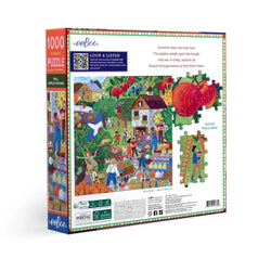 Fall Apple Picking 1000 Piece Jigsaw Puzzle eeBoo (ONLINE ORDER ONLY)