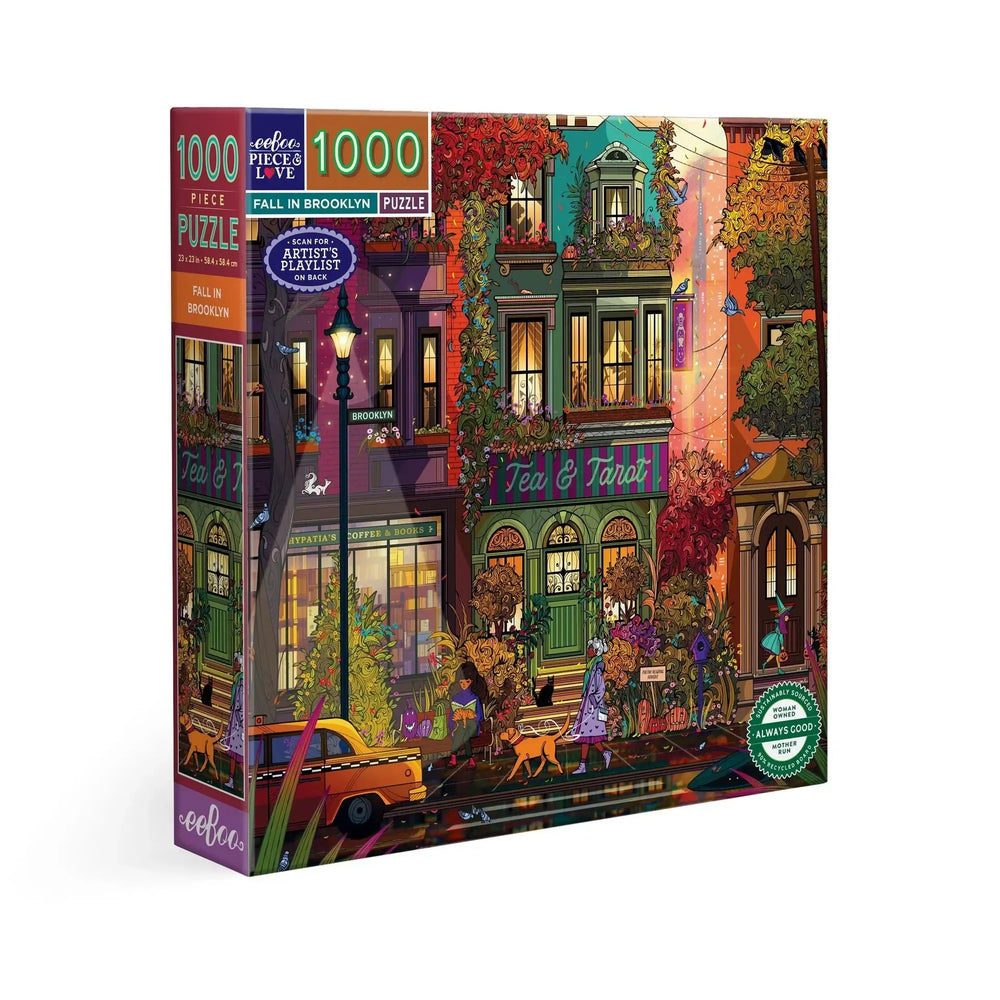 Fall in Brooklyn 1000 Piece Jigsaw Puzzle eeBoo (ONLINE ORDER ONLY)