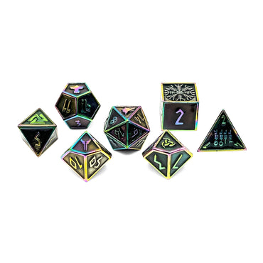 Fallen Star - Norse Themed Metal Dice Set (Online Only)