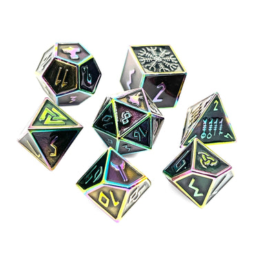 Fallen Star - Norse Themed Metal Dice Set (Online Only)