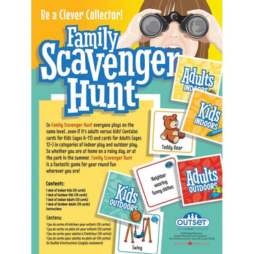 Family Scavenger Hunt Card Game Outset (ONLINE ORDER ONLY)