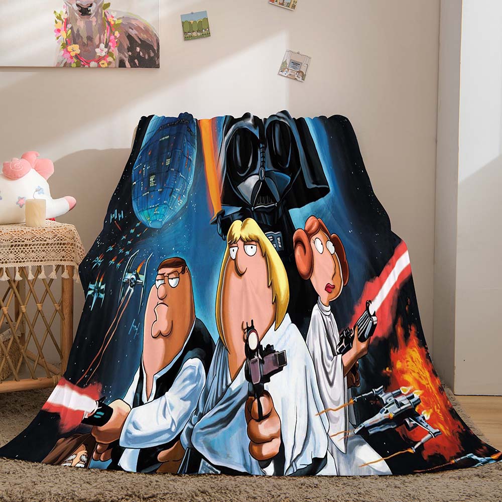 Family Guy Blanket Pattern Flannel Throw Room Decoration (Online Order Only)