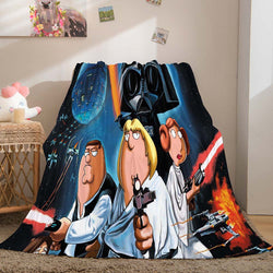 Family Guy Blanket Pattern Flannel Throw Room Decoration (Online Order Only)