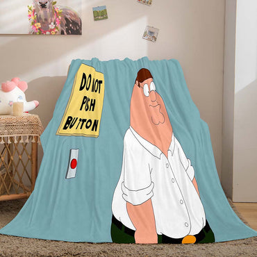 Family Guy Blanket Pattern Flannel Throw Room Decoration (Online Order Only)
