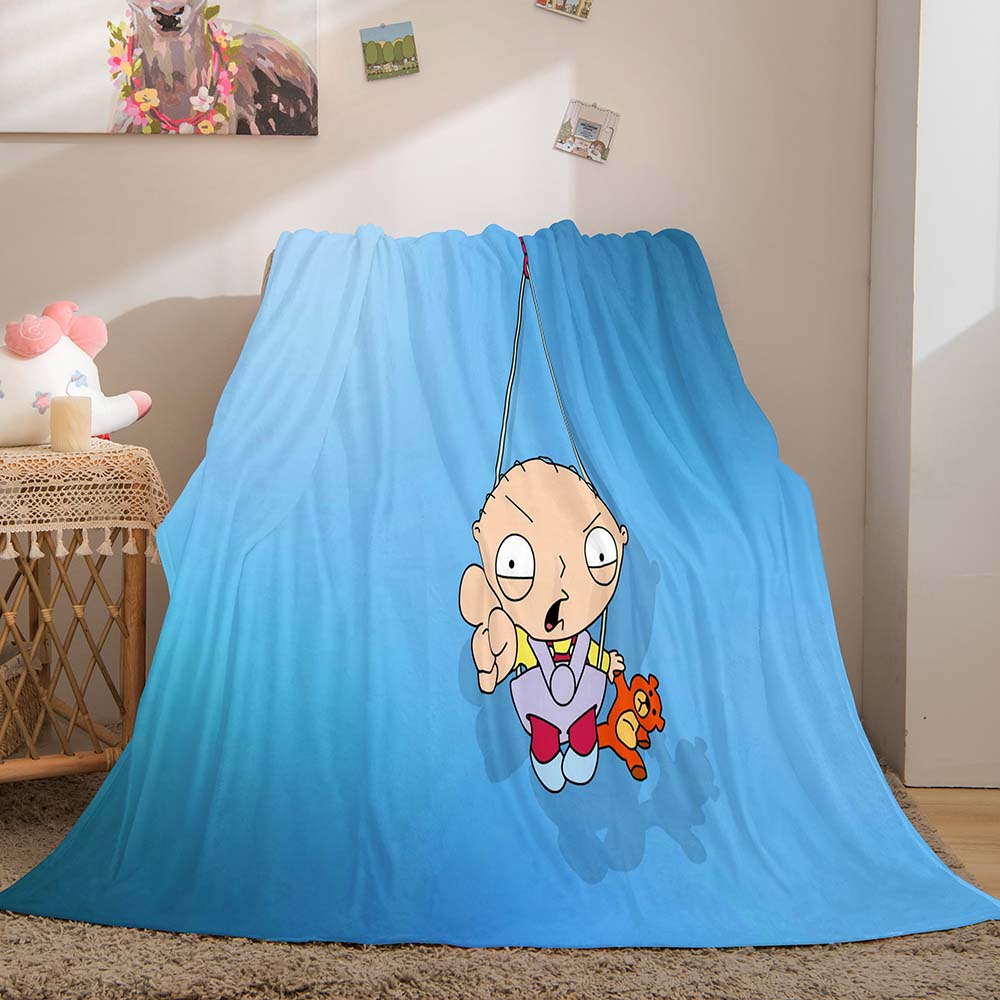 Family Guy Blanket Pattern Flannel Throw Room Decoration (Online Order Only)