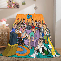 Family Guy Blanket Pattern Flannel Throw Room Decoration (Online Order Only)