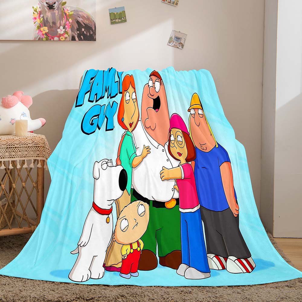 Family Guy Blanket Pattern Flannel Throw Room Decoration (Online Order Only)