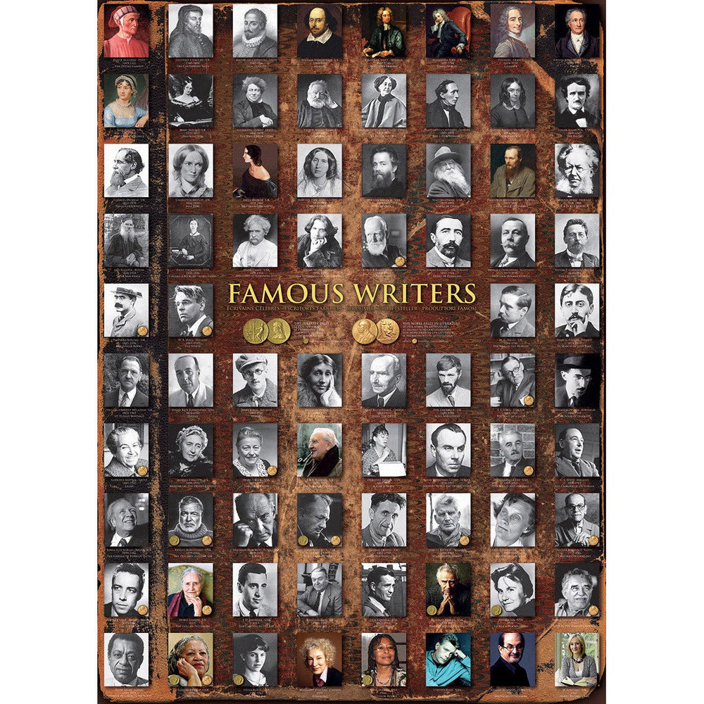 Famous Writers 1000 Piece Jigsaw Puzzle Eurographics (ONLINE ORDER ONLY)