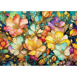 Fancy Flower Garden 1000 Piece Jigsaw Puzzle Enjoy